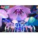 Colorful 1.5m/2m Inflatable Led Hanging Flower For Wedding Decoration