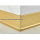 6cm / 8cm / 10cm Matt Gold Metal / Aluminum Skirting Board Profile As Wall Foot Brace
