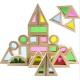 Wooden Rainbow Stacking Blocks Creative Colorful Learning And Educational