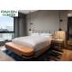Marriot Hotel Modern Simplified Design Leather Upholstered Headboard & Bedbase