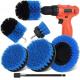 5cm Round Power Drill Cleaning Brush Set 6pcs Scrubber Kit With Extend Long Attachment