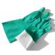 Heavy industry green nitrile gloves