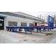 3 Axles 50 Tons ABS Braking System Low Flat Bed Semi Trailer For Machine Transport