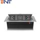 FCC approve office furniture used modular pop up type desk plug socket with
