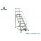 3 Step 4 Step 5 Step Industrial Ladder With Wheels 30 Feet  Stock Picking Auxiliary Equipments