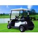 Small Electric 2 Seater Golf Cart , White Battery Operated Golf Buggies 48V