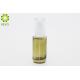 30ml Green Glass Foundation Bottle Round Shape With White Plastic Pump Cap