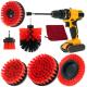 Kitchen Floor Grout Drill Brush Attachment Set For Washing Car Wheel Tyre Rim
