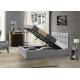 Bedroom Platform Wood Upholstered Queen Bed Frame With Button