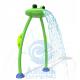 Water Amusement Park Equipment Stainless Steel Water Squirt Frog For Spray Zone