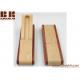Single folding wooden pen box polished by hand custom engraving printing logo advertising promotional gift