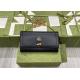 Bamboo Knot Lock Brand Clutch Bag Glossy Real Leather Antique Gold Blend