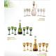 hot stamping, painting High quality Logo Print Wine Glass Sets / custom Stemless