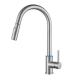 LIZHEN Kitchen Faucet Hot and Cold Mixer Kitchen Tap Pull Out LED Three Color Change Smart