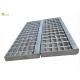 Slip Welded Galvanized Steel Grating Stair Serrated Metal Grid Plate Net