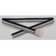 Mixed Colors Polyester Webbing Belt Stripe Tape / Plate Clip Buckle Available