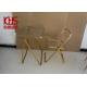 OEM ODM Modern Plastic Dining Chairs Portable Clear Acrylic Folding Chairs