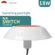 AC12V VDE 630lm Led Swimming Pool Light 18W Switch Control IP68 AC12V