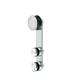 Glass Hanging Wheel GL-001, stainless steel 304, finishing satin, for bathroom door