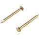 Gold Plated Hardened Steel Nails Bright Smooth Finish For Building Industry