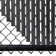 100ft Galvanized Black PVC Coated Chain Link Wire Mesh Fence For Sport Court