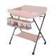 Modern Baby Changing Table  Station With Wheel And Thickened Steel Pipe Oxford Cloth