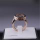 China Jewelry Factory Made Chopard HAPPY SPIRIT RING in 18K ROSE GOLD and WHITE