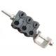 Fiber optic clamp for fiber cable, power cable, double type, 6 holes