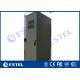 Four Wheels Outdoor Communication Cabinets Galvanized Steel With Front / Rear Access