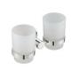 Double tumbler holder83704-Polish&Round & Stainless steel 304&&,glass for bathroom&kitchen,sanitary