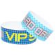 Lightweight Custom Printed Tyvek Wristbands With Logo White Red Blue Full Color