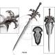 46" Video Game World of Warcraft Lich King Arthas Frostmourne Sword