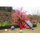 Eco Friendly Red Lantern Silk Material Hand Made Chinese Festival Lantern