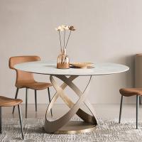 OEM Round Contemporary Marble Dining Table 1.35M Formaldehyde Free