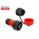 Car M24 19 Pin Waterproof Plastic Connector Panel Mount Receptacle For Signal Transfer