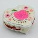 Heart Shape Musical Jewelry Box with Cosmetic Mirror