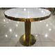 Good Load Bearing 80cm Marble Metal Coffee Table