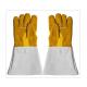 Construction Long Cuff Half Lining Welding Work Gloves