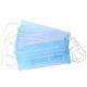 Triple Layer Non Woven Fabric Face Mask Earloop Style Low Breath Resistance
