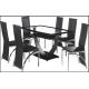 hot sell tempered glass dining room furniture dining table and dining chair