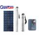 DC Stainless Steel 304 Submersible Solar Borehole Pumps For Agriculture