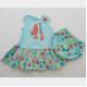 Cute Fish Puff Print Jersey Top Baby Girl Two Piece Sets All Over Print Jersey Panty