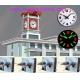 good quality double side clock and movement motor mechanism 45cm 50cm 60cm diameters water proof
