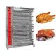 Toughened Glass Door Chicken Rotisserie Oven 8 Rods Energy Efficient