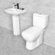 Indoor Bathroom Sanitary Ware Ceramic Toilet And Basin Combo Set