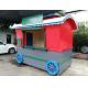 Street Food Vending Wood Kiosk Coffee Cart For Load And Transport