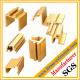 Extruded brass profiles for decoration material