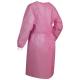 Pink Color Disposable Surgical Gown High Structure Strength Water Resistance