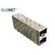 10G Ethernet SFP Solutions SFP Cage Connector 2x1 Inner Outer Light Pipe