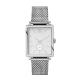 Square silverstainless steel japanese 1L45 quartz waterproof watch custom